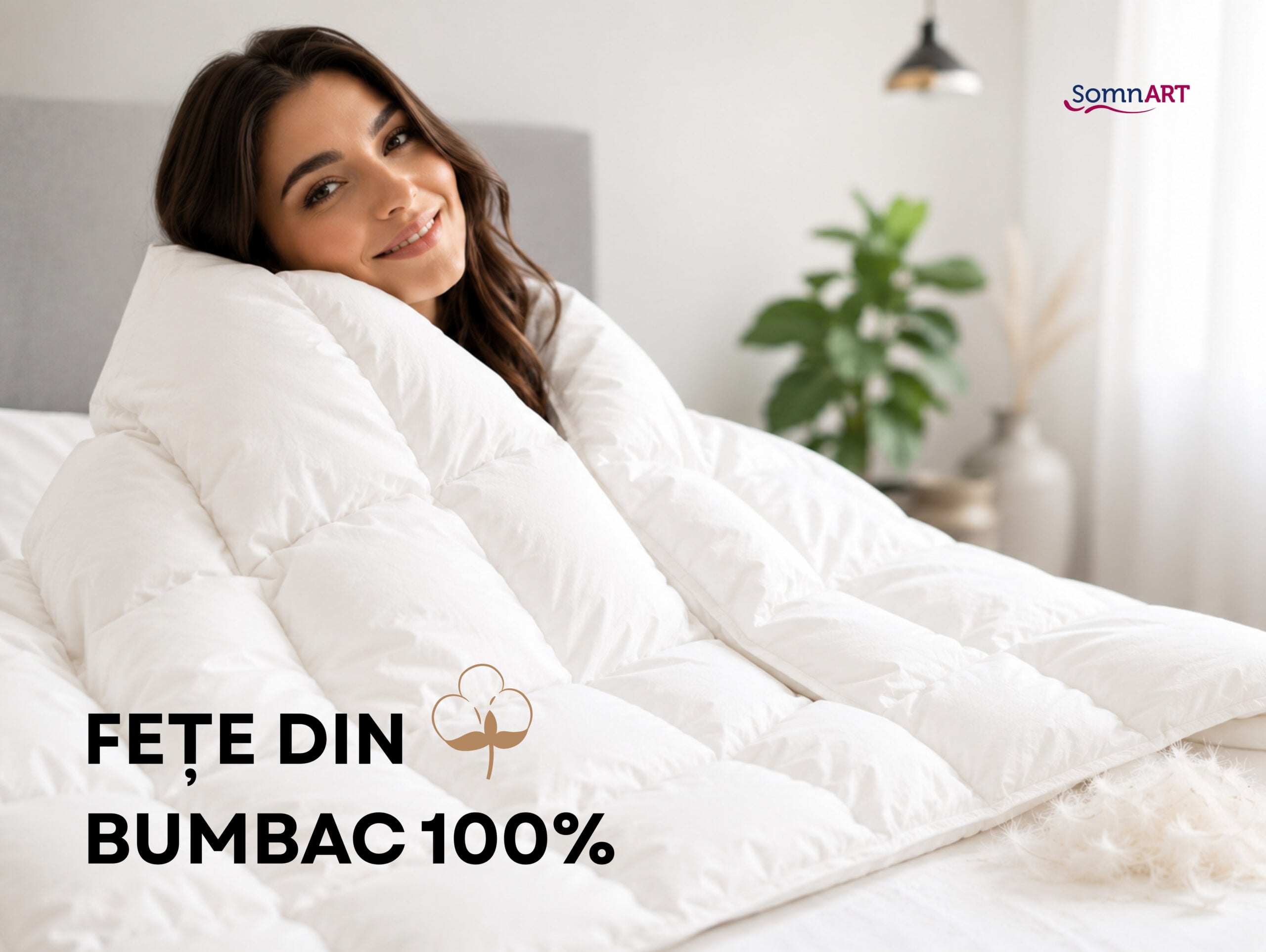Pilota Naturo Pene 200x220, materiale 100% naturale, tesatura bumbac, mentine temperatura corpului - 4