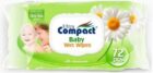 Servetele umede pentru bebelusi, cu capac, Ultra Compact Baby, cu musetel, 72 buc/set
