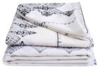 Lenjerie de pat bumbac polycotton, SomnART, pentru pat de 2 persoane XXL (2 fete perne 50x70, cearceaf pat 240x260, cearceaf pilota 220x200), Afrodita