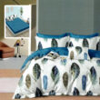 Lenjerie de pat finet 6 piese, cearceaf pat cu elastic, cearceaf pilota 200x230, 2 fete perna 50x70, 2 fete perna 70x70, Extra HF6P261