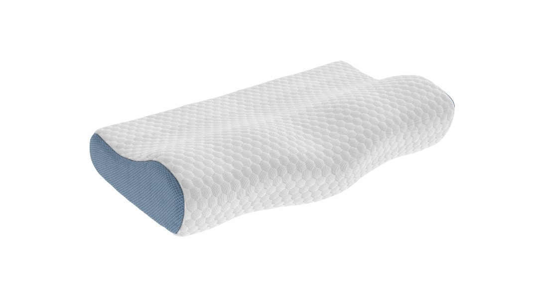 Perna ergonomica Memory Somnia® 3D Air Mesh, sustinere exacta pentru gat si cap, 30x50 cm