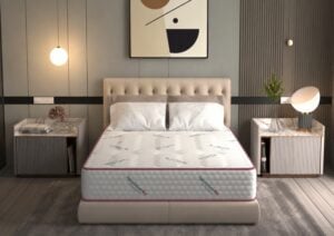 Saltea cu arcuri Pocket HypoallergenicMed® Safe Relax HoReCa 140x190, înălțime 25 cm, ortopedică, husă tratament antialergic, fermitate mediu-tare