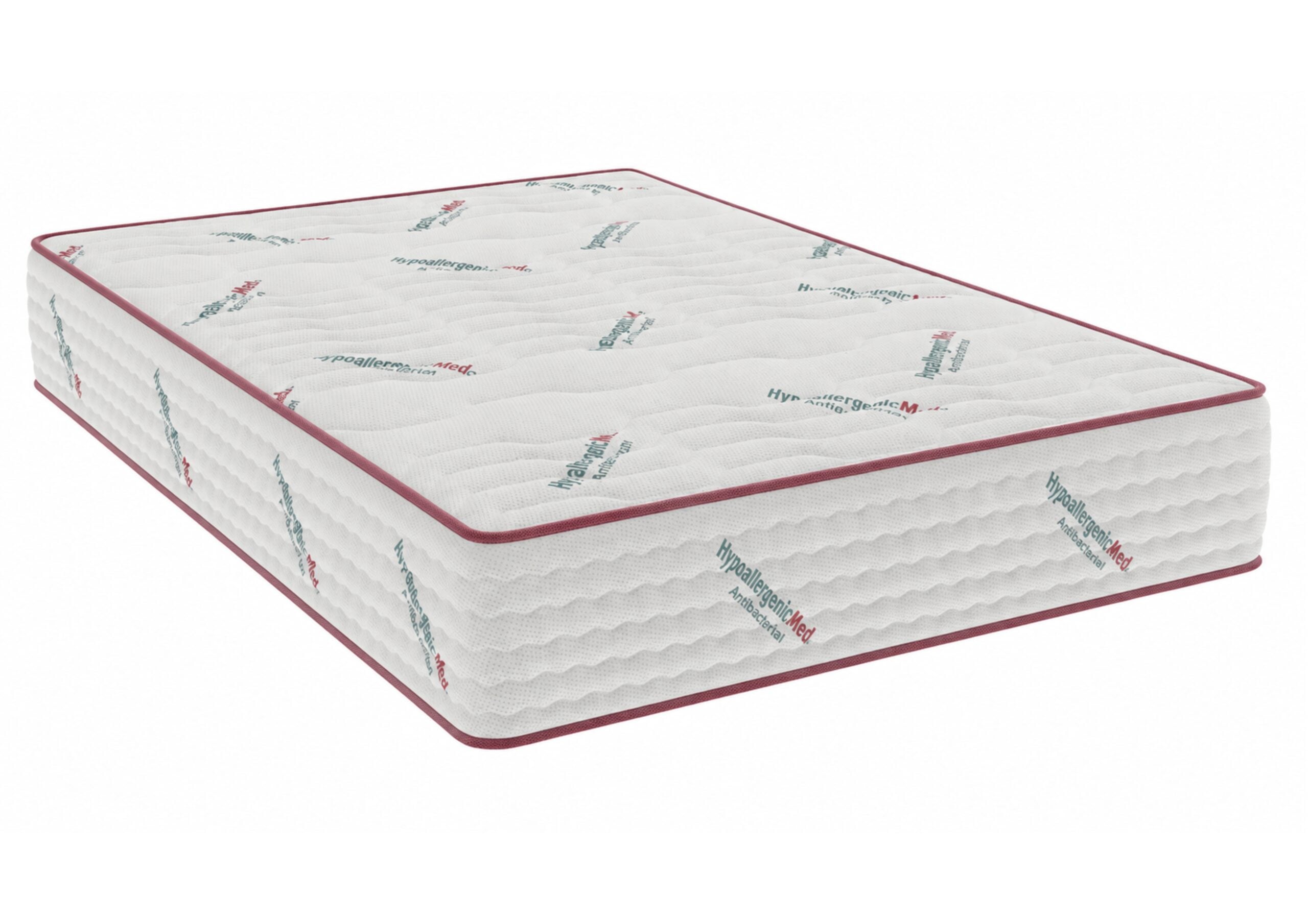 Saltea cu arcuri Pocket HypoallergenicMed® Safe Relax HoReCa 140x190, înălțime 25 cm, ortopedică, husă tratament antialergic, fermitate mediu-tare