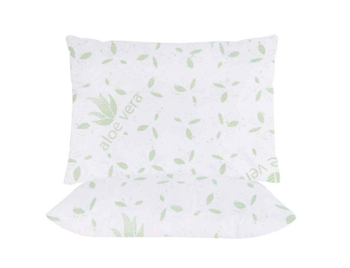 Set 2 Perne 50x70 Somnart Belina Aloe Vera, microfibra, lavabile la masina