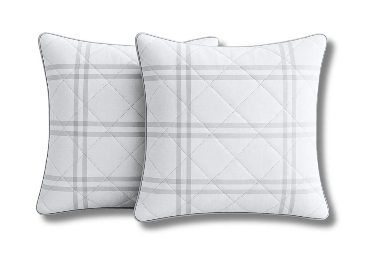 Set 2 Perne Somnart matlasate Grid Confort 60x60 cm
