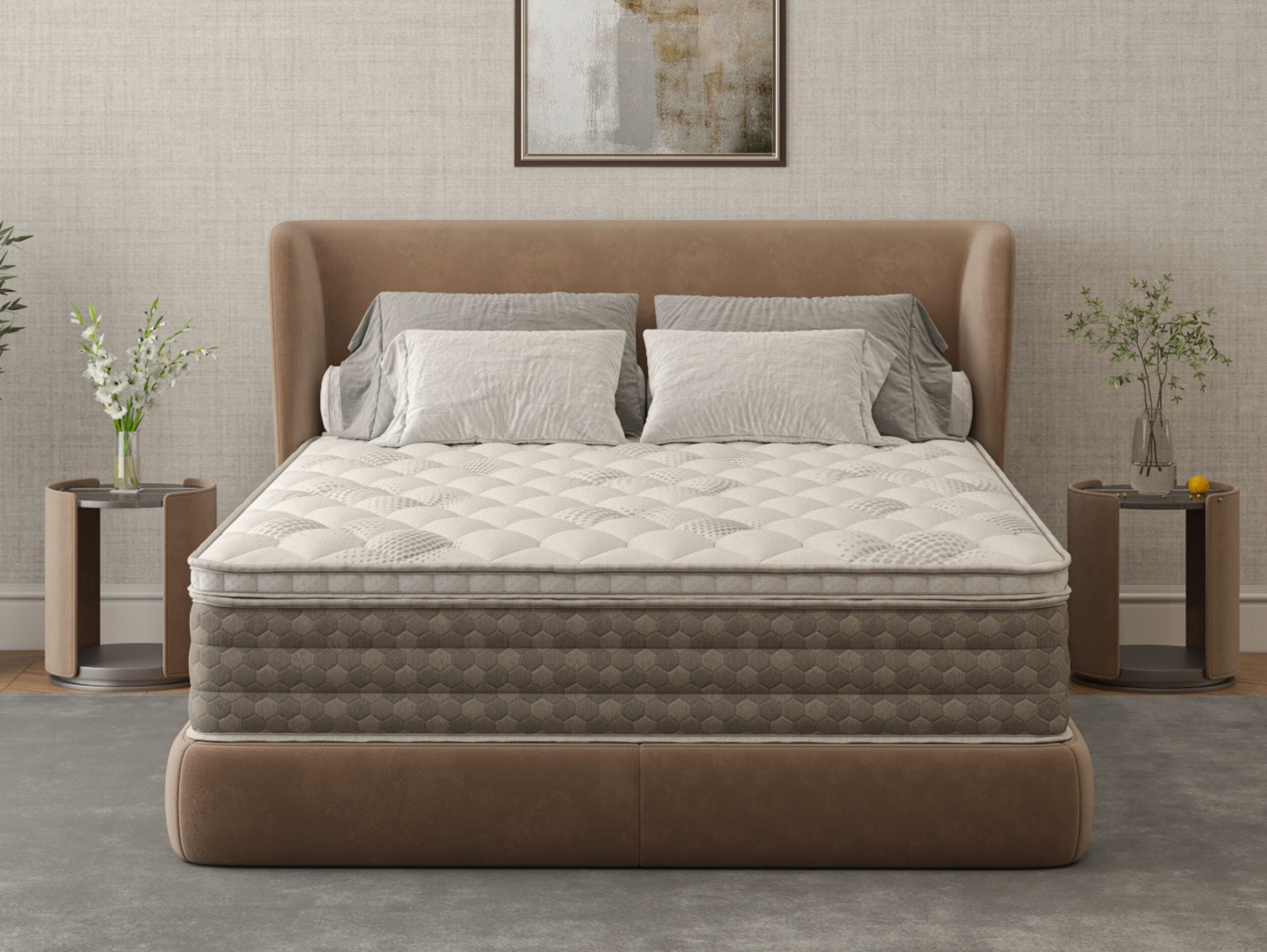 Saltea cu memorie Somnia DuoFlex 120×200, înălțime 27 cm, cu topper integrat, detasabil, fermitate mediu-tare