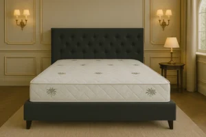 Saltea cu memorie Somnart Aloe Vera 160×200, înălțime 20 cm, husă cu Aloe Vera, fermitate medie